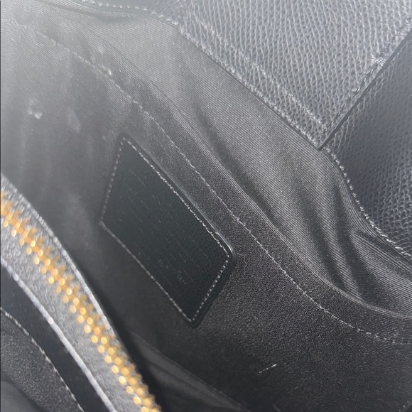 Coach Black Leather Satchel with Gold Hardware - Picture 7 of 9